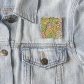 Vermont 2 vierkante button 5,1 cm (In situ)
