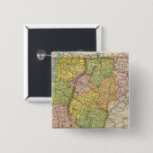 Vermont 2 vierkante button 5,1 cm (Voorkant /achterkant)