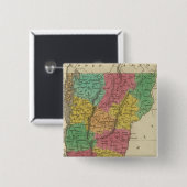 Vermont 9 vierkante button 5,1 cm (Voorkant /achterkant)