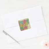 Vermont 9 vierkante sticker (Envelop)