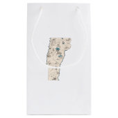 Vermont  Afbeelding Map Gift Bag Klein Cadeauzakje (Achterkant)