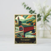 Vermont | Art. Deco Briefkaart (Staand voorkant)