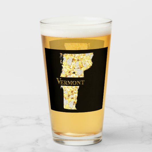 VERMONT BEER GLASS GLAS (Voorkant gevuld)
