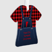 Vermont Bib Overalls Buffalo Plaid Noël (devant)