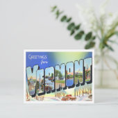 Vermont  Big Letters Briefkaart (Staand voorkant)
