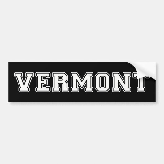 Vermont Bumpersticker (Voorkant)