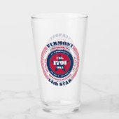 Vermont Circular Typography Design Glas (Achterkant)