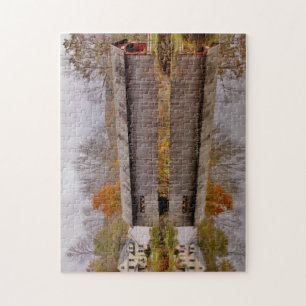 Vermont Covered Bridge Reflection Legpuzzel
