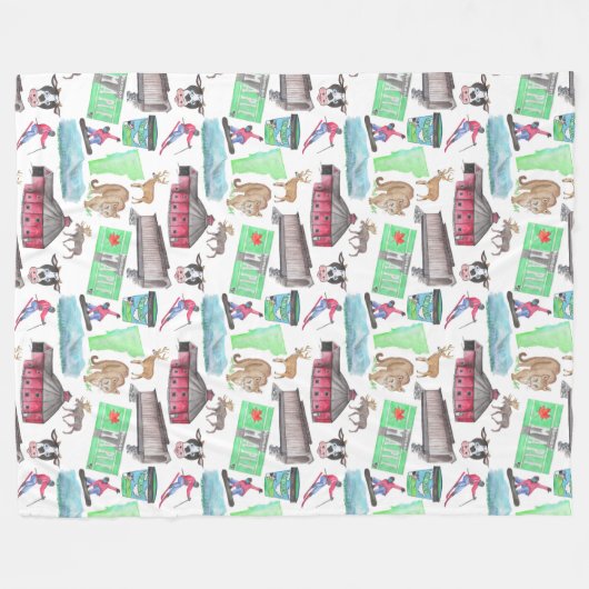 Vermont Design Fleece Blanket (Voorkant (Horizontaal))