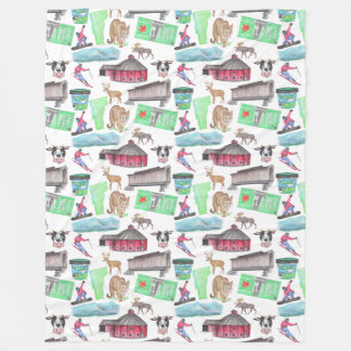 Vermont Design Fleece Blanket Deken