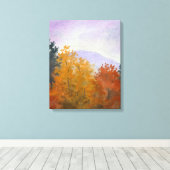 Vermont Fall Folift Paysage toile Imprimer (Insitu (Plancher de Bois))