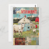 Vermont gestileerde  Boerderij reizen Briefkaart (Voorkant / Achterkant)
