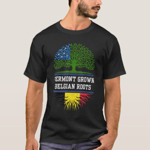 Vermont geteeld met Belgische roots België T-shirt