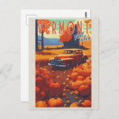  Vermont Herfst Foliage Kleur Reizen Briefkaart (Voorkant / Achterkant)