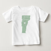 Vermont Home Grown | Bewerkbare kleuren State Map (Voorkant)