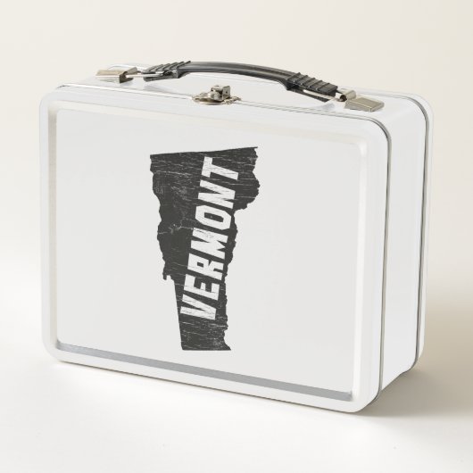 Vermont Home Vintage Map Silhouette (Voorkant)