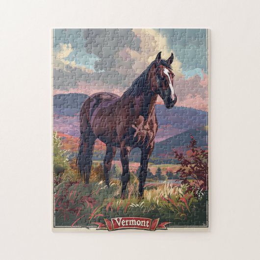 Vermont Horse Legpuzzel (Verticaal)