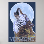 Vermont-Howling Wolf Poster (Voorkant)