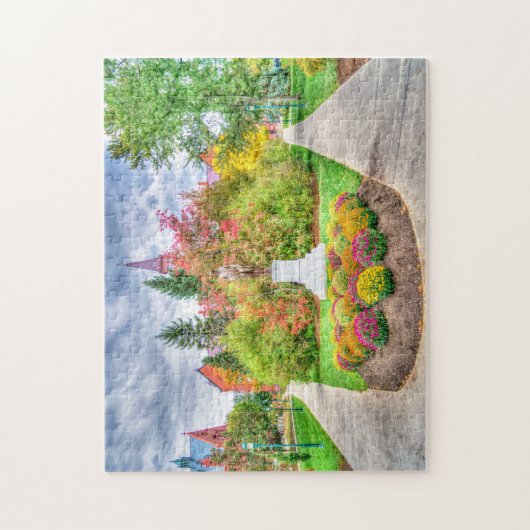 Vermont in de Herfst. Legpuzzel (Verticaal)