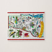 Vermont kaart puzzel (Horizontaal)