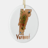 Vermont kerstboomversiering keramisch ornament (Rechts)