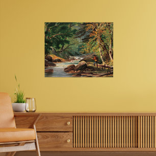 Vermont-landschap, De forelrivier, Poster