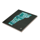 Vermont Licence Bord Map Ceramic Tile Tegeltje (Zijkant)