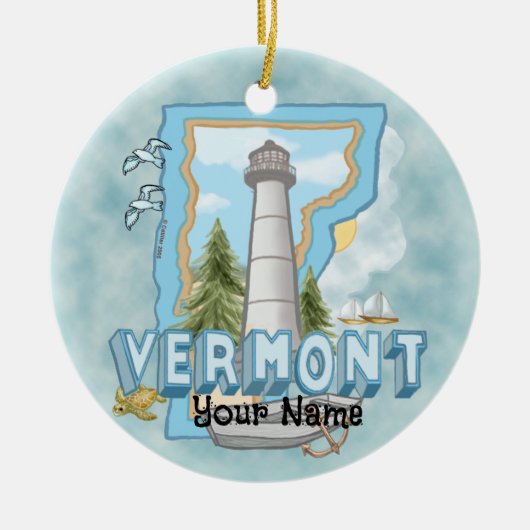 Vermont Lighthouse Ornament (Voorkant)
