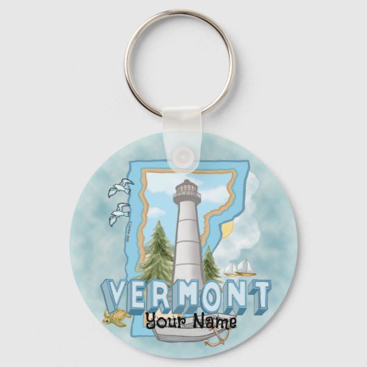 Vermont Lighthouse sleutelhanger (Voorkant)