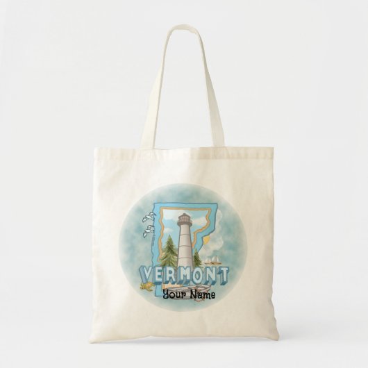Vermont Lighthouse Tote Bag (Voorkant)