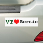 Vermont Loves Bernie Bumpersticker (Op auto)