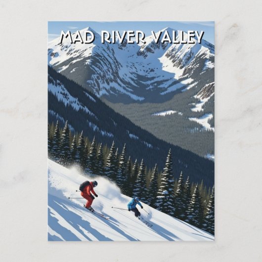 Vermont Mad River Valley Travel Briefkaart (Voorkant)