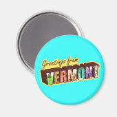 Vermont` Magneet (Voorkant / Achterkant)