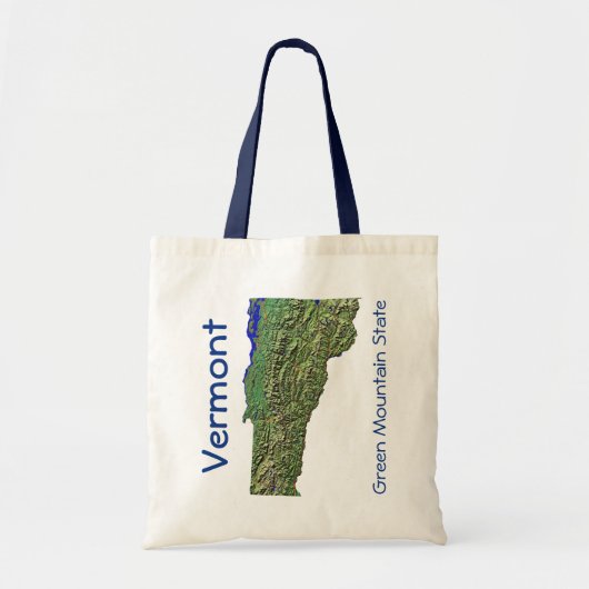 Vermont Map Bag Tote Bag (Voorkant)