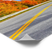 Vermont Mountain Road, Autumn Poster (Hoek)