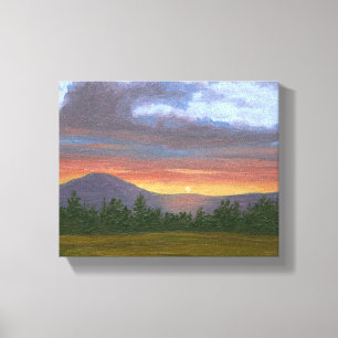 Vermont Mountain Sunset Landscape Print