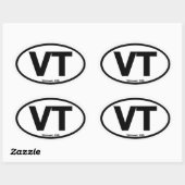 Vermont ovale Sticker (Vel)