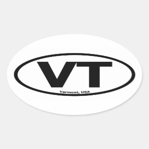 Vermont ovale Sticker