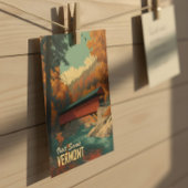 Vermont overdekte brug reizen Briefkaart