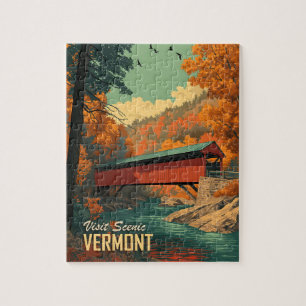  Vermont overdekte brug reizen Legpuzzel