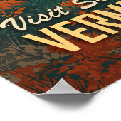  Vermont overdekte brug reizen Poster (Hoek)