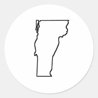 Vermont-overzicht Ronde Sticker