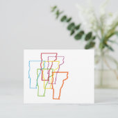 vermont pride blur briefkaart (Staand voorkant)