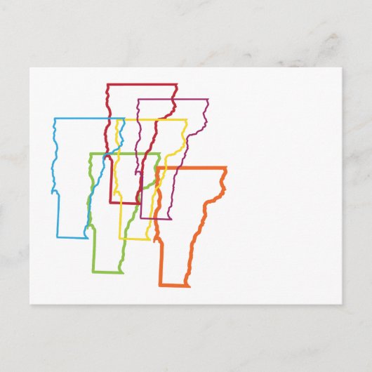 vermont pride blur briefkaart (Voorkant)