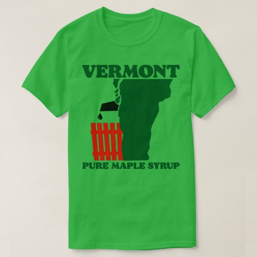 Vermont pure esdoornsiroop t-shirt (Design voorkant)
