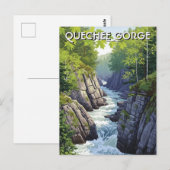 Vermont Quechee Gorge Travel Briefkaart (Voorkant / Achterkant)