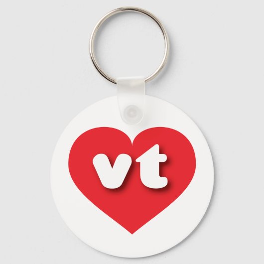 Vermont red hart - Ik hou van vt Sleutelhanger (Voorkant)