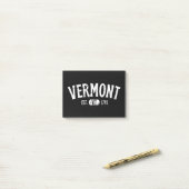 Vermont Retro VT Post-it® Notes (Op bureau)