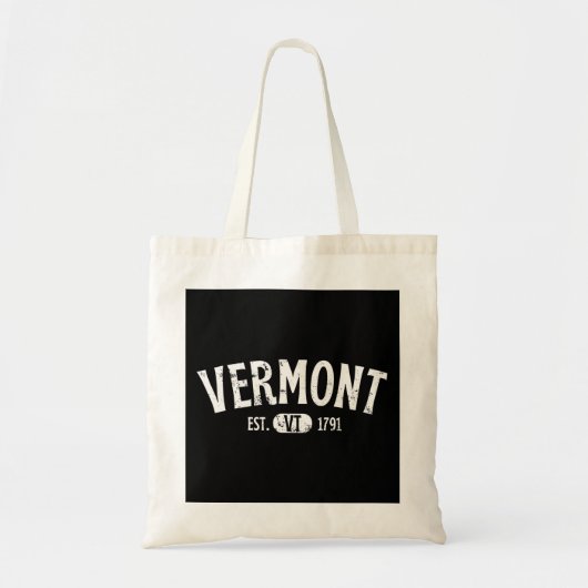 Vermont Retro VT Tote Bag (Voorkant)