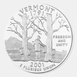 Vermont Ronde Sticker